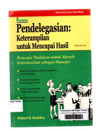 Image of PENDELEGASIAN : KETERAMPILAN UNTUK MENCAPAI HASIL